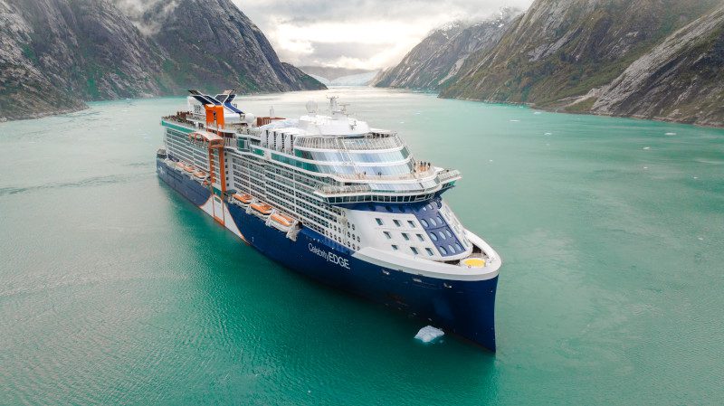 Celebrity Edge cruise ship sailing the ocean, luxury cruise for Kenyan travelers