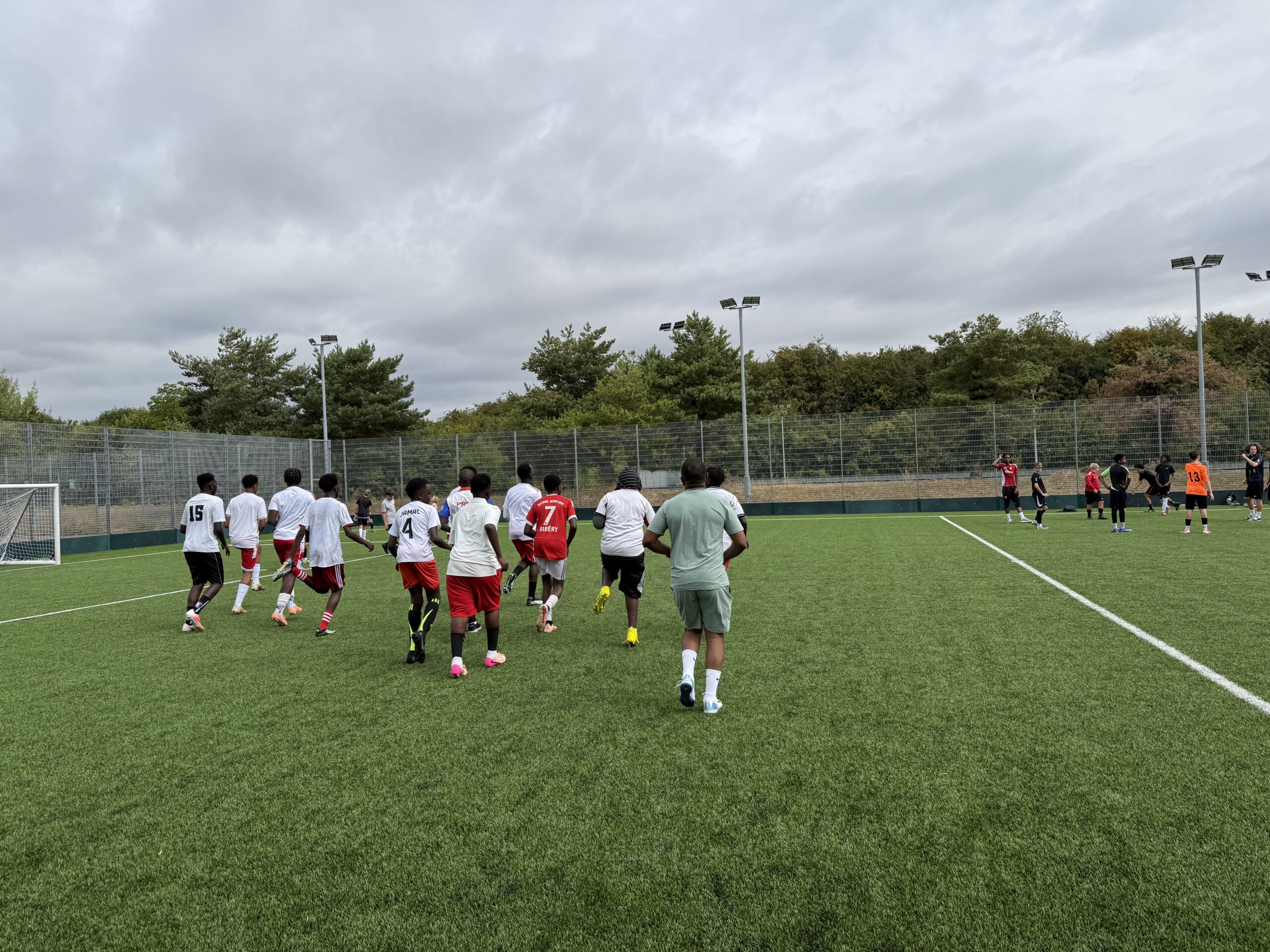 Gilbert Otieno during the 2026 UK summer football camp