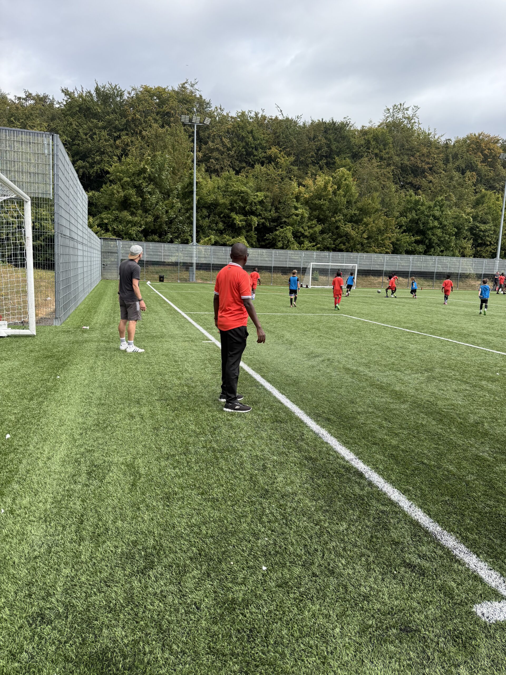 Student football camp experience in the UK